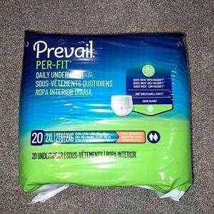 Prevail Per-Fit Daily Underwear - Green/Blue - 2XL (20 Count)